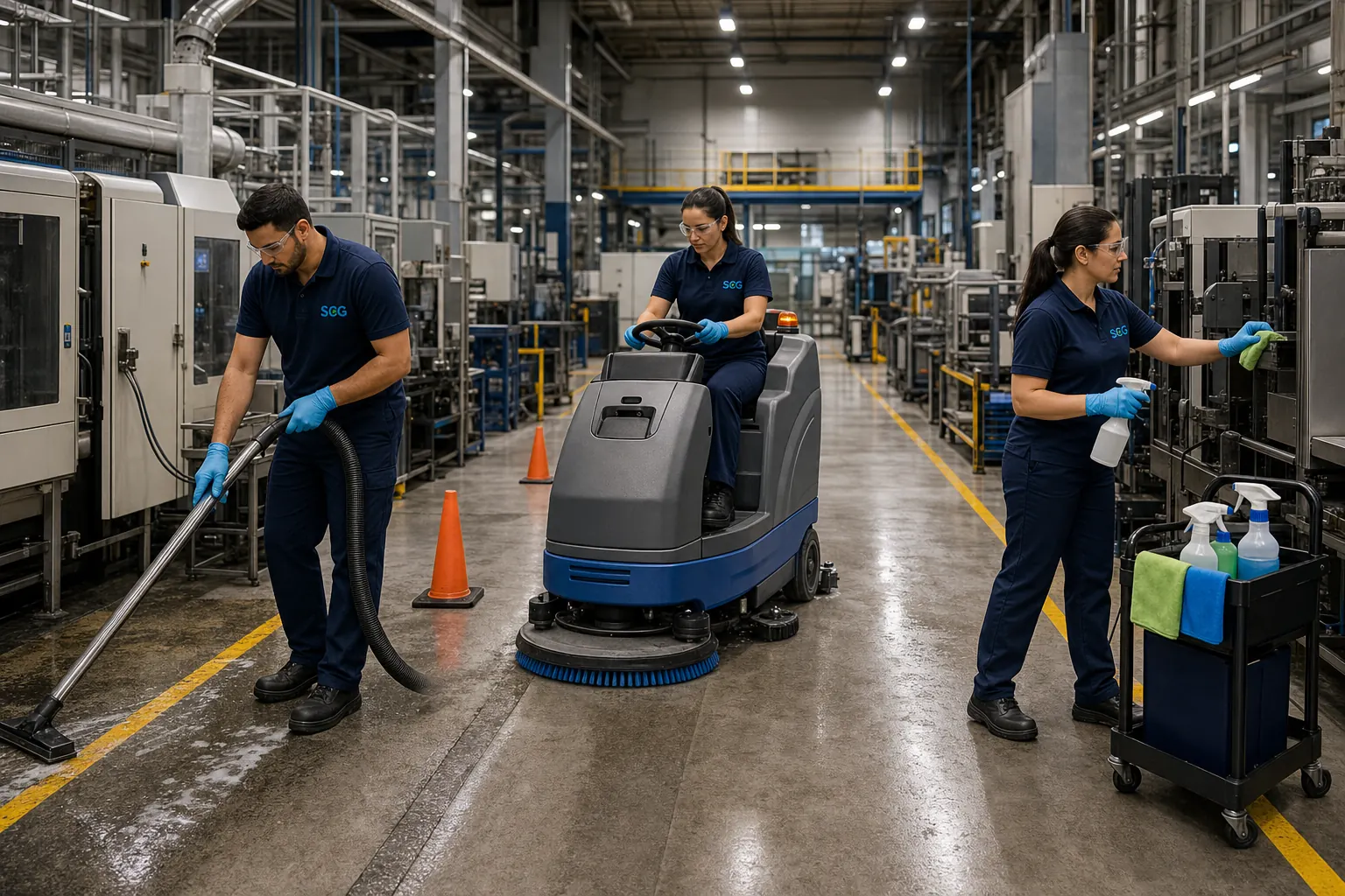 Warehouse Cleaning team at work in Sydney — Sydney Clean Group